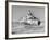 Ocean Liner "Oriana" Passing Through Desert Dunes Going Through Suez Canal-John Dominis-Framed Photographic Print