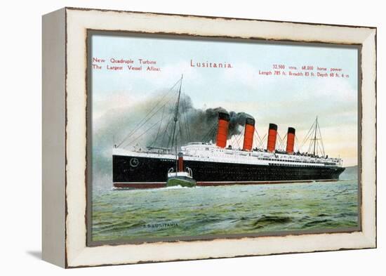 Ocean Liner RMS Lusitania, 20th Century-null-Framed Premier Image Canvas