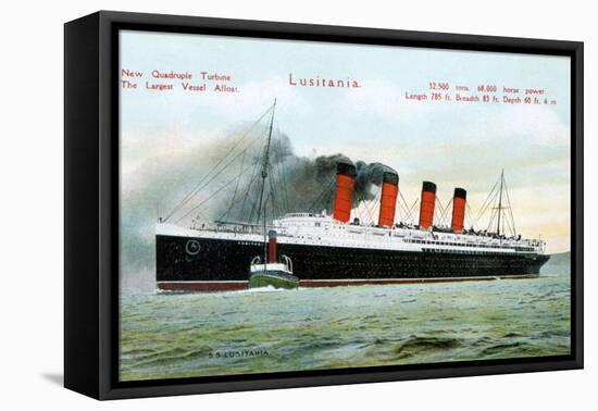 Ocean Liner RMS Lusitania, 20th Century-null-Framed Premier Image Canvas