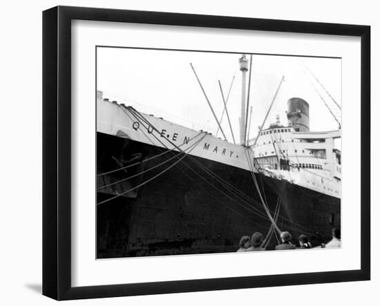 Ocean Liner RMS Queen Mary, 20th Century-null-Framed Giclee Print