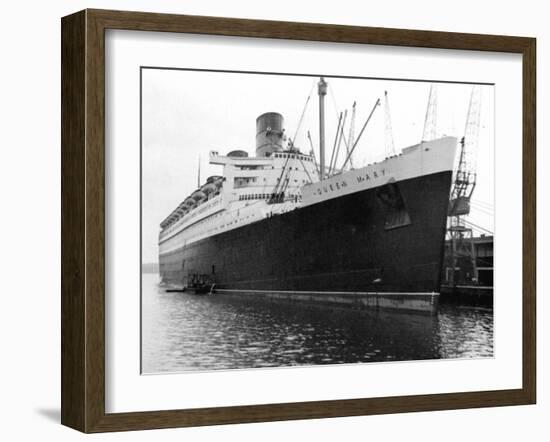 Ocean Liner RMS Queen Mary, 20th Century-null-Framed Giclee Print