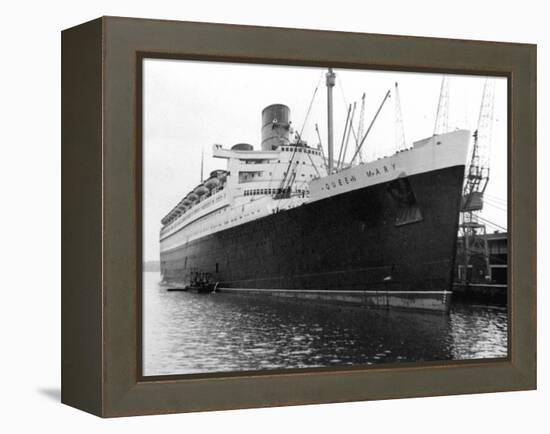 Ocean Liner RMS Queen Mary, 20th Century-null-Framed Premier Image Canvas