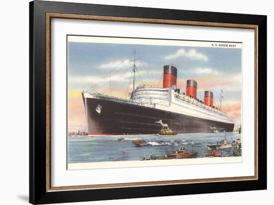 Ocean Liner SS Queen Mary-null-Framed Art Print