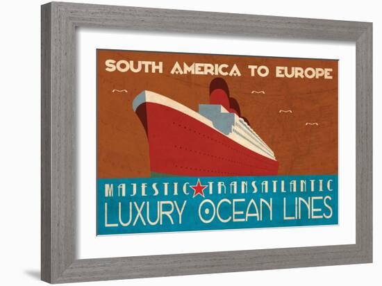 Ocean Liner-Jason Giacopelli-Framed Art Print