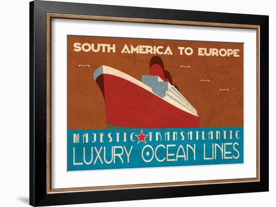 Ocean Liner-Jason Giacopelli-Framed Art Print