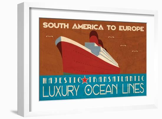 Ocean Liner-Jason Giacopelli-Framed Art Print