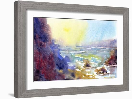 Ocean Morning-null-Framed Giclee Print