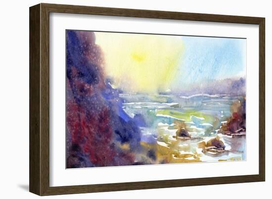 Ocean Morning-null-Framed Giclee Print