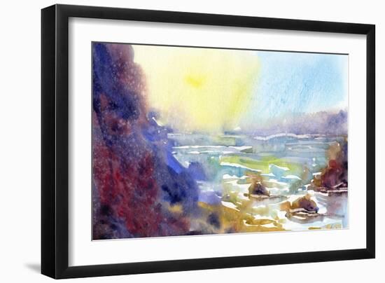 Ocean Morning-null-Framed Giclee Print