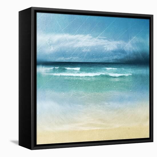 Ocean Movement II-Emily Robinson-Framed Stretched Canvas