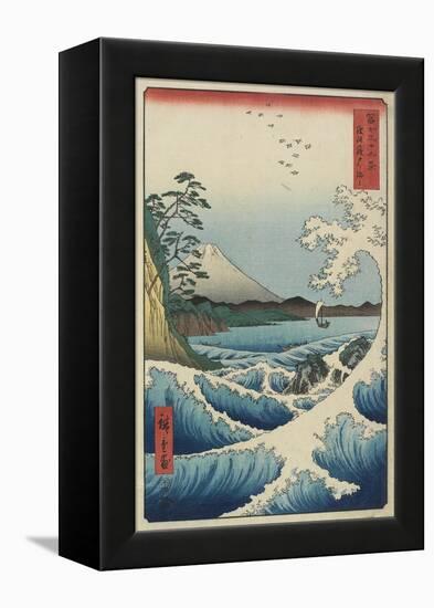 Ocean Off Satta, April 1858-Utagawa Hiroshige-Framed Premier Image Canvas