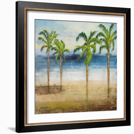 Ocean Palms I-Michael Marcon-Framed Premium Giclee Print