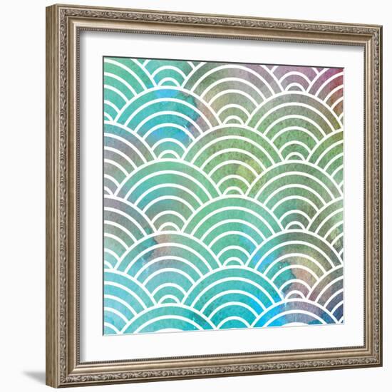 Ocean Pastel Circles-Bee Sturgis-Framed Art Print
