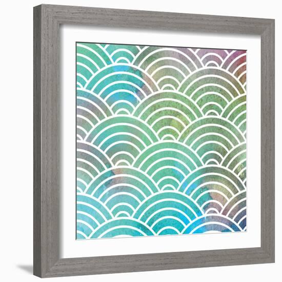 Ocean Pastel Circles-Bee Sturgis-Framed Art Print