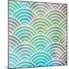 Ocean Pastel Circles-Bee Sturgis-Mounted Art Print