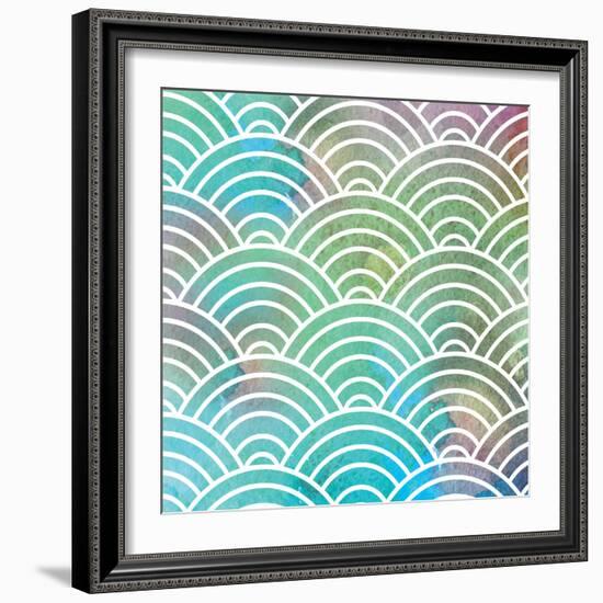 Ocean Pastel Circles-Bee Sturgis-Framed Art Print