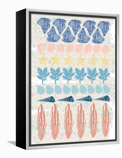 Ocean Pattern-Melody Hogan-Framed Stretched Canvas