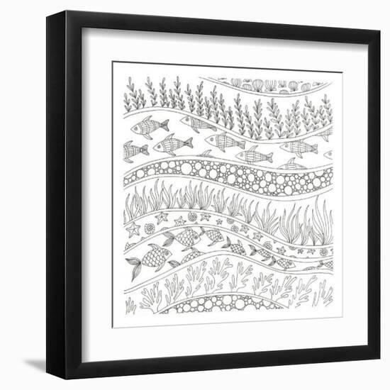 Ocean Rush-Pam Varacek-Framed Art Print