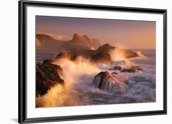 Ocean's Fury-Marc Adamus-Framed Art Print