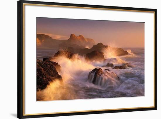 Ocean's Fury-Marc Adamus-Framed Art Print