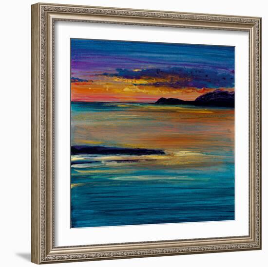 Ocean's Night III-Bridges-Framed Giclee Print