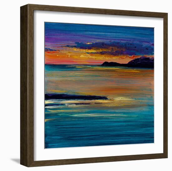 Ocean's Night III-Bridges-Framed Giclee Print