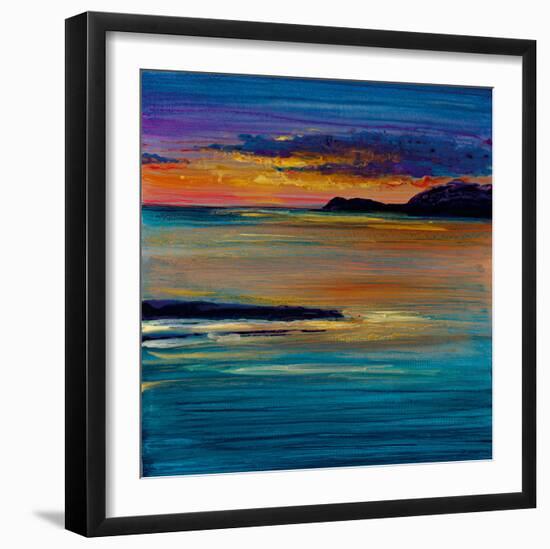 Ocean's Night III-Bridges-Framed Giclee Print