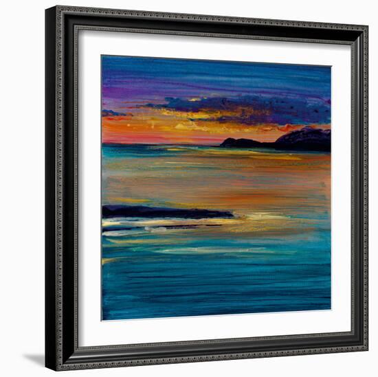 Ocean's Night III-Bridges-Framed Giclee Print