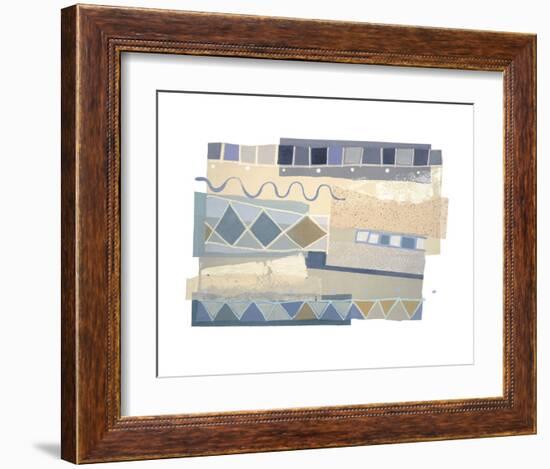 Ocean's Surf I-P^G^ Gravele-Framed Art Print