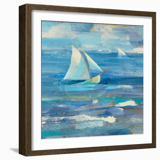 Ocean Sail V.2 Sq-Albena Hristova-Framed Art Print