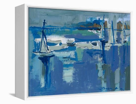 Ocean Sail-Erin McGee Ferrell-Framed Stretched Canvas