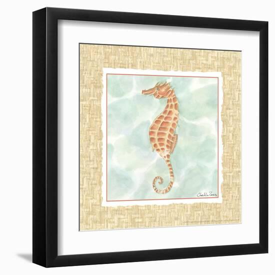 Ocean Seahorse-Chariklia Zarris-Framed Art Print