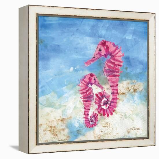 Ocean Seahorses-LuAnn Roberto-Framed Stretched Canvas