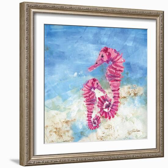 Ocean Seahorses-LuAnn Roberto-Framed Art Print