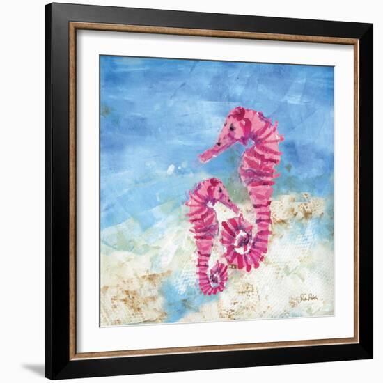 Ocean Seahorses-LuAnn Roberto-Framed Art Print