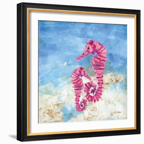 Ocean Seahorses-LuAnn Roberto-Framed Art Print