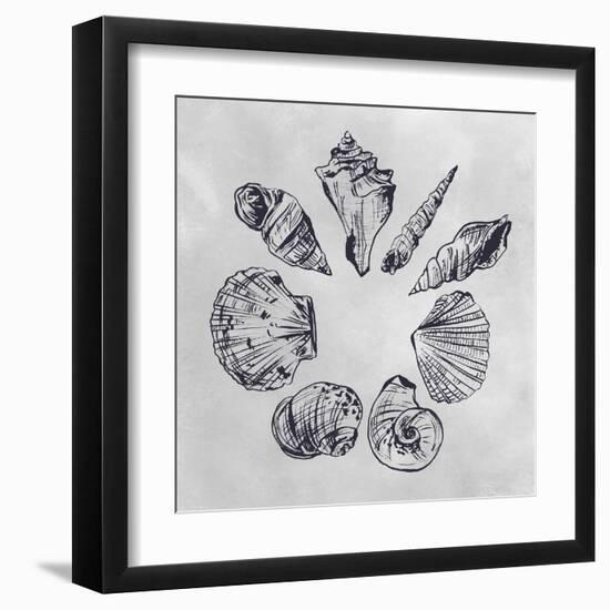 Ocean Seashells II-Melissa Wang-Framed Art Print