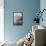 Ocean Splash I Grey Version-PI Studio-Framed Stretched Canvas displayed on a wall