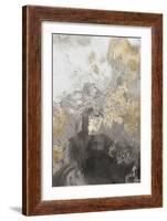Ocean Splash II Grey Version-PI Studio-Framed Art Print