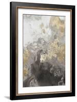 Ocean Splash II Grey Version-PI Studio-Framed Art Print