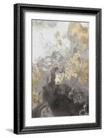 Ocean Splash II Grey Version-PI Studio-Framed Art Print