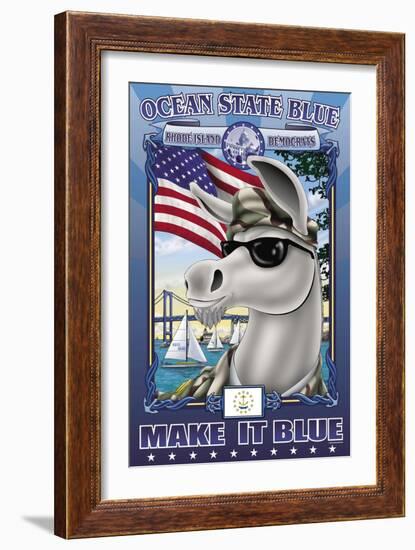 Ocean State Blue, Rhode Island Remembers-Richard Kelly-Framed Art Print