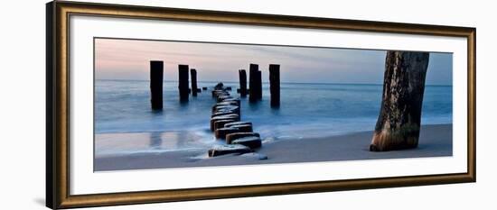 Ocean Sunrise-Fline-Framed Art Print