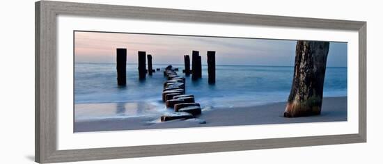 Ocean Sunrise-Fline-Framed Art Print