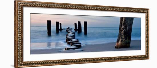 Ocean Sunrise-Fline-Framed Art Print