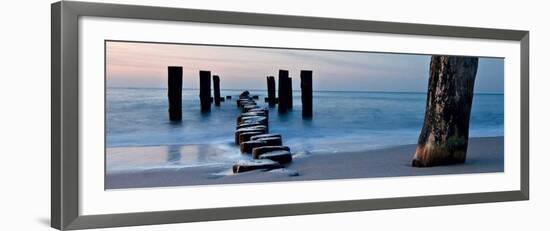 Ocean Sunrise-Fline-Framed Art Print