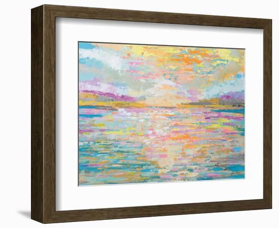 Ocean Sunrise-Jeanette Vertentes-Framed Art Print