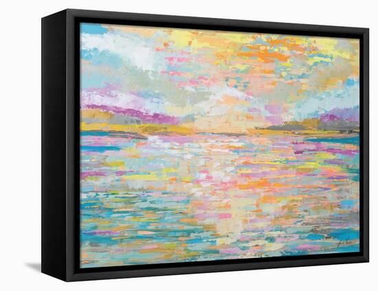 Ocean Sunrise-Jeanette Vertentes-Framed Stretched Canvas