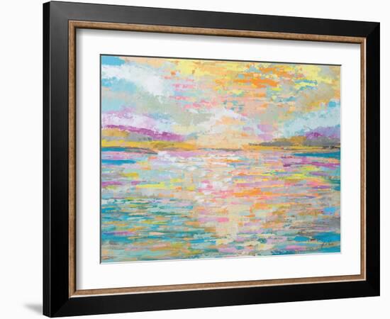 Ocean Sunrise-Jeanette Vertentes-Framed Art Print