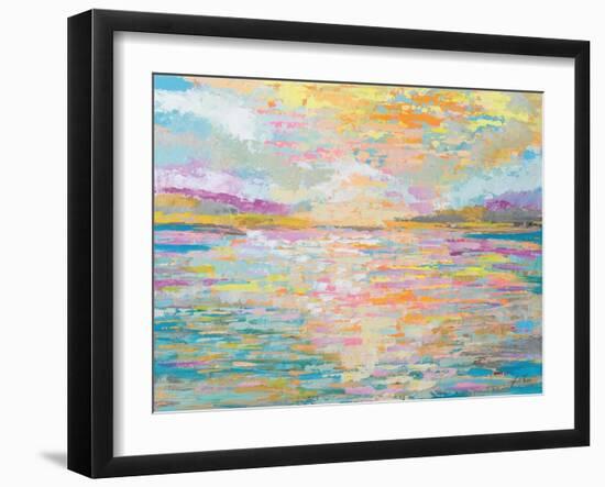 Ocean Sunrise-Jeanette Vertentes-Framed Art Print